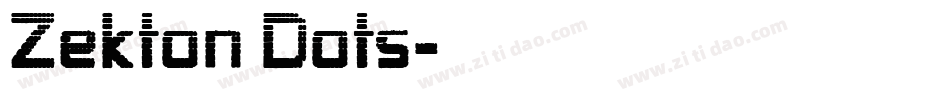 Zekton Dots字体转换